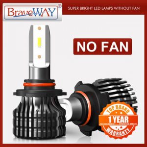 BraveWay Super LED Bulbs for Cars Led Headlight for Auto Lamps 12000LM 80W 12V Car Light Ice Bulb H1 H4 H7 H11 9005 9006 HB3 BH4