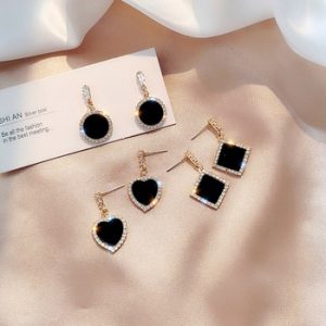 Exknl 2020 Fashion Stud Earrings For Women Small Love Gold Color Geometric Earrings Party Wedding Gift Wholesale ear Jewelry