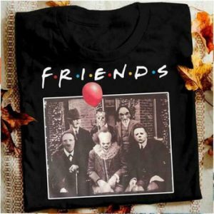 Horror Friends Pennywise Michael Myers Jason Voorhees Halloween Men T-Shirt Cotton matching T-shirt