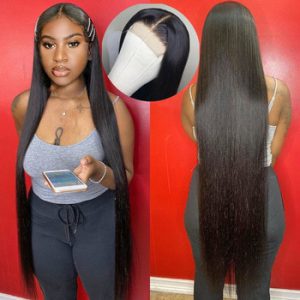 Brazilian 28 30 32 inch straight lace front wig long wig frontal wig lace front human hair wigs for black women lace closure wig