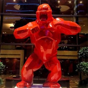 2020New Monkey King Kong Living Room Decoration Gorilla Sculpture Geometric Modern Statue Birthday Gift For Wedding Collectible