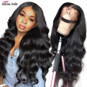 Ishow Body Wave Lace Front Human Hair Wigs 360 Lace Frontal Wig Pre Plucked 13x4 13x6x1 Lace Front Wig Remy Brazilian Hair Wigs