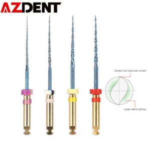 AZDENT Engine Use NiTi Rotary File Endo Root Canal Instruments Universal Engine Use Blue Endondontic Root Canal Dentist Tools