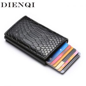 DIENQI Rfid Card Holder Men Wallets Money Bag Male Vintage Black Short Purse 2020 Small Leather Thin Slim Wallets Mini Walet New