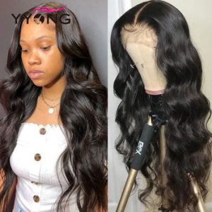 YYONG 30 32inch 13x4 Lace Front Human Hair Wigs For Black Women Remy Malaysian Body Wave 4x4 Lace Closure Wig HD Transparent Wig