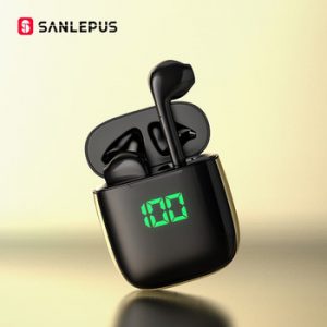 SANLEPUS Led Earphone TWS Wireless Bluetooth Headphones Stereo Earbuds Headset With Wireless Charging For Xiaomi Android iOS