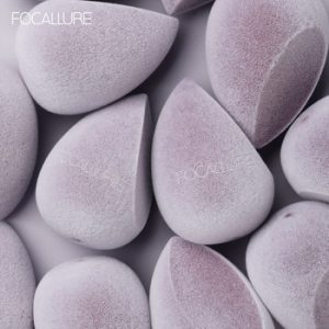 FOCALLURE Professional Soft Cosmetic Puff Microfiber Velvet Powder Concealer Makeup Sponge Tool