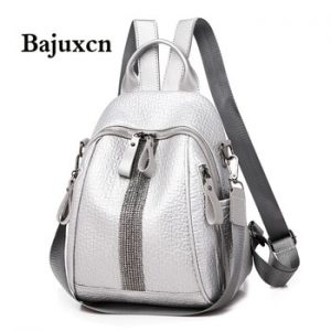 Brand silver diamond backpack 2020 new elephant pattern bag youth girl travel bag designer design high quality