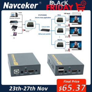 IP Network USB 2.0 KVM Extender With IR Control 1080P HDMI Over LAN KVM Extender 120m HDMI KVM Extensor By RJ45 Cat5 Cat5e Cat6