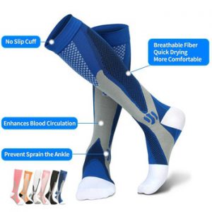 Running Compression Socks Stockings 20-30 mmhg Men Women Sports Socks for Marathon Cycling Football Varicose Veins