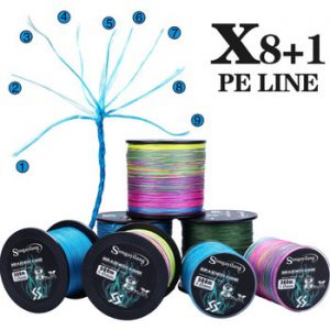 Sougayilang 9 Strands Strong PE Fishing Line 300M 500M 1000M  Abrasion Resistance Multifilament Durable Carp Fishing Line Pesca