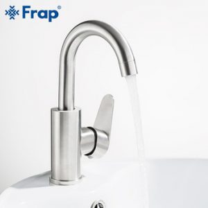 Frap Hot and Cold Water Mixer Brushed Stainless Steel Faucet Torneiras Monocomando Bathroom Basin tap Bath Sink Faucet F1348