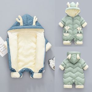 2020 new Baby clothes Winter Snowsuit Plus Velvet Thick Boy Jumpsuit 0-3 Yrs Newborn Romper Baby Girls Overalls Toddler Coat -30