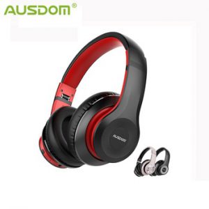 AUSDOM ANC10 Bluetooth Wireless Headphones Active Noise Cancelling Foldable 30H Play time Hifi Deep Bass Bluetooth Headset