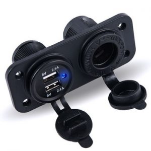 12V Dual USB Car Cigarette Lighter Socket Splitter 12V Charger Power Adapter Outlet Accessories for Universal Car