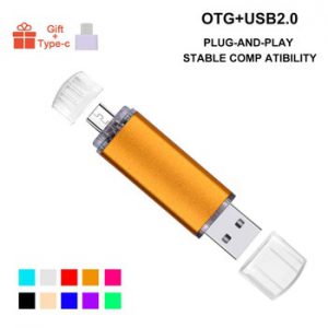 Hot Sale OTG Phone USB Flash Drive 64gb 8gb 16gb 32gb 4gb External Storage 3 In 1 Memory Stick Pendrive USB2.0(10pcs Free Logo)