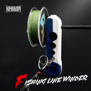 Kingdom Portable Fishing Line Winder Reel Spool Spooler Machine spinning Baitcasting Reel spool Spooling Station System Fishing