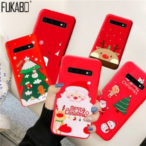 Christmas Shockproof Case For Samsung Galaxy A50 A20 A40 A30 A70 A7 2018 For Samsung Note 10 9 8 S10e S9 S8 Plus S7 Edge Cover