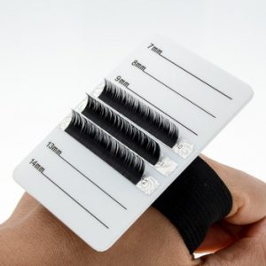 NAGARAKU Eyelashes Extension Cycle Use Eyelash Palette & Holder  Rubber Band 8 lines 8mm to 15mm Marked on Right Makeup Tools