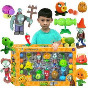 Large Genuine Plants vs. Zombie Toys 2 Complete Set Of Boys Soft Silicone Anime Figure Children's Dolls Kids Birthday Toy Gifts