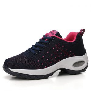 Women Sneakers Mesh Running shoes Ladies Walking Dancing Sport Shoes Outdoor Air Cushion Breathable Footwear Lace up Sneakers