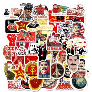 10/30/50pcs Pack Soviet Union Stalin USSR CCCP Stickers Skateboard Motorcycle Luggage Laptop Guitar  Waterproof PVC Stickers Toy