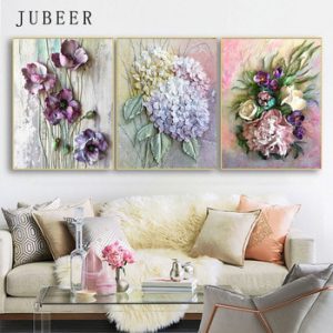 Oil Painting Print Wall Art Flower Canvas Painting for Living Room Cuadros Decoracion Salon Poster on The Wall Home Decor Prints