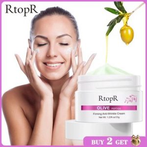 Olive Peptide Firming Anti-Wrinkle Cream Reduce Face Fine Lines Tighten Pores Whitening Oil Control Acne hydrating skin Product