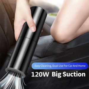 120W Portable Car Auto Vacuum Cleaner Strong Suction Wet & Dry Dual Usage Hand-held Mini Vacuum Cleaner For Car Home Accessories