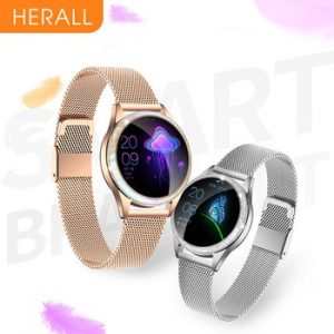 HERALL 2020 Women NEW Smart Watch Fashion Lovely Bracelet  IP68 Waterproof Smartwatch Heart Rate Sleep Monitor For Android iOS