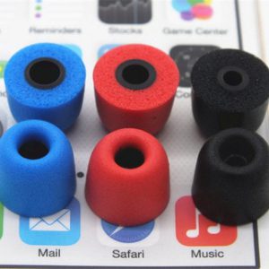 12 Pcs noise isolation Memory Foam Tips T100 T200 T400 T500 Sponge Ear Pads for in ear Earphone Headset Headphone Enhanced Bass