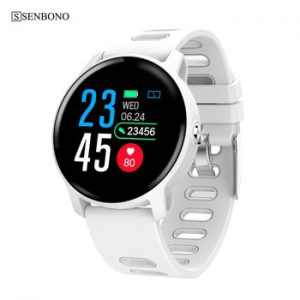 SENBONO S08 IP68 Waterproof  Smart Watch Men Fitness Tracker Heart Rate monitor Smartwatch Women Clock for android IOS Phone