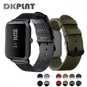 DKPLNT 20mm Universal Replacement Watch Band sport nylon strap for Huami Xiaomi Amazfit Bip for WeLoop hey 3s /Ticwatch2/ GTS