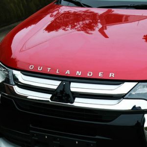 Car Styling Hood Car Emblem Cover Sticker Letters Sports Style Case accessories For Mitsubishi Outlander 3D Letters Hood Emblem