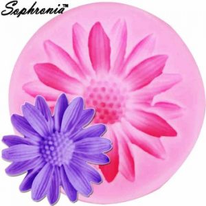 Sophronia UV Resin Jewelry Liquid Silicone Mold Chrysanthemum Daisy Flower Charms Pendant For DIY Charms Making M850