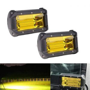 5 Inch 72W LED Work Light Bar Off Road Flood Lights IP67 Waterproof Driving Fog Lights for Truck Car ATV SUV  Boat