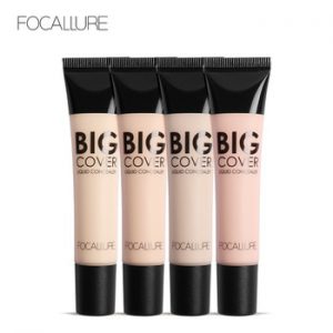 FOCALLURE Perfect Cover Face Concealer Cream Pro Contour Makeup Liquid Concealer Makeup Foudantion Cream 24ML