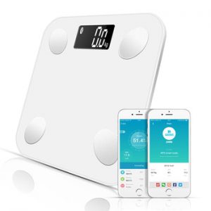 SDARISB Bluetooth scales floor Body Weight Bathroom Scale Smart Backlit Display Scale Body Weight Body Fat Water Muscle Mass BMI