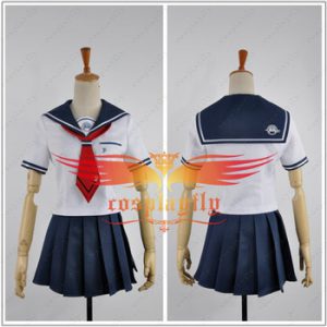 Absolute Despair Girl Another Episode Naegi Komaru Danganronpa Cosplay Costume Adult Women Sailor Suit Skirt Red Tie Halloween