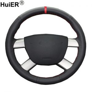 Hand Sewing Car Steering Wheel Cover Volant Funda Volante For Ford Kuga 2008-2011 Focus 2 2005-2011 C-MAX 2007 2008 2009 2010