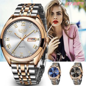 2019 LIGE New Rose Gold Women Watch Business Quartz Watch Ladies Top Brand Luxury Female Wrist Watch Girl Clock Relogio Feminino