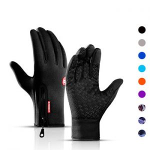 WorthWhile Winter Cycling Gloves Bicycle Warm Touchscreen Full Finger Gloves Waterproof Outdoor Bike Skiing Motorcycle Riding