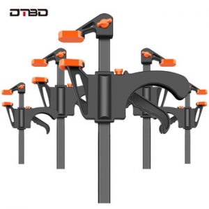 DTBD 4 Inch Clip Quick Ratchet Release Speed Squeeze Wood Working Work Bar F Clamp Clip Kit Spreader Gadget Tools DIY Hand Tool