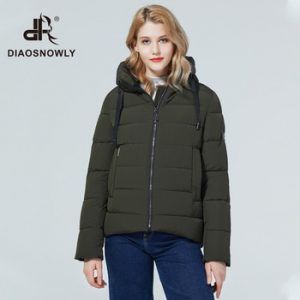 Diaosnowly 2020 new winter jacket short coat woman winter fashion jacket and parka for women warm short outwear coat hooded winter clothing women 2020