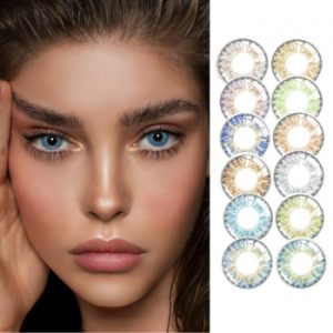 2pcs Three Tone Series Color Contact Lenses Colored Eye Contacts Non Prescription Yearly Big Eye Natural Soft ttdeye BIO-ESSENCE