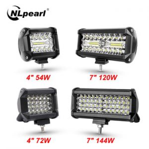 Nlpear 2x 4" 36W 54W 72W LED Light Bar for Trucks  Car Tractors Offroad SUV 4WD 4x4 Boat ATV Spot Combo LED Bar Work Light 12V