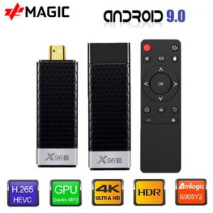 TV Stick Android 9.0 TV Box X96S TV Stick Amlogic S905Y2 DDR4 4GB 32GB X96 Mini PC 5G WiFi H.265 Bluetooth 4.2 TV Media Player