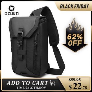 OZUKO New Men Bag Multi-layer Crossbody Bag High Quality Waterproof Shoulder Bag Male Messenger Bag for Teenagers Men Sling Bags