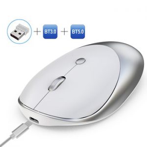 SeenDa 3.0/5.0 Bluetooth Rechargeable Mouse Wireless Mouse Silent Mause Bluetooth 2.4GHz USB Mouse for Laptop Notebook PC