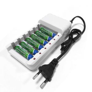 VOXLINK Battery Charger intelligent 6slots EU cable For AA/AAA Ni-Cd Rechargeable Batteries For remote control microphone camera